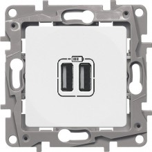 Зарядное устройство Legrand Etika белое 672294