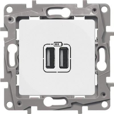 Зарядное устройство Legrand Etika белое 672294