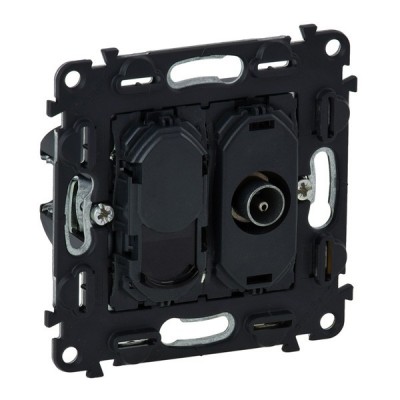 Розетка TV+RJ-45 Legrand Valena In'Matic кат. 6 UTP 753055