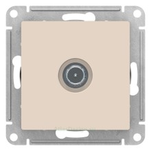 Розетка TV проходная Schneider Electric Atlasdesign 4 дБ, белая