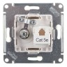 Розетка TV + компьютерная RJ45, категория 5Е Schneider Electric Atlasdesign