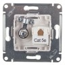 Розетка TV + компьютерная RJ45, категория 5Е Schneider Electric Atlasdesign