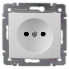 Розетка силовая Legrand Valena Classic 2K на винтах, белая 774416