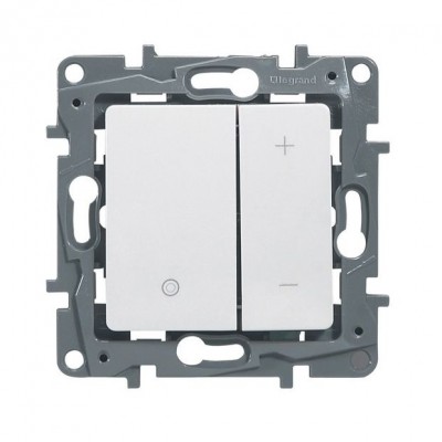 Светорегулятор Legrand Etika кнопочный 400 Вт, белый 672218