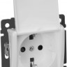 Розетка силовая Legrand Valena Classic 2K+3 с крышкой, на винтах, белая 774422