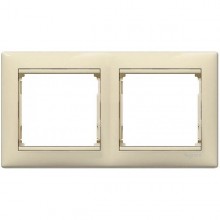 Рамка Legrand Valena Classic на 2 поста, слоновая кость