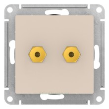 Розетка для колонок двухместная Schneider Electric Atlasdesign