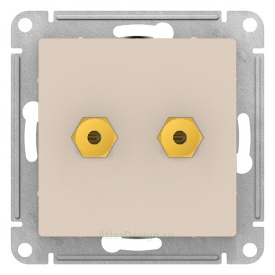 Розетка для колонок двухместная Schneider Electric Atlasdesign