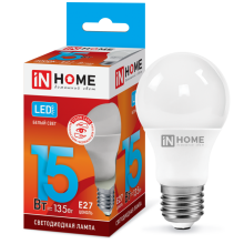 15Вт 4000К Е27 лампа светодиодная IN HOME LED-A60-VC 230В 1350Лм
