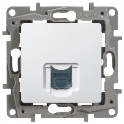 Розетка RJ-45 Legrand Etika одиночная, cat. 6, белая 672253