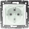 Розетка силовая Legrand Valena Classic 2K+3 IP44 с крышкой, с защитными шторками, белая 774220