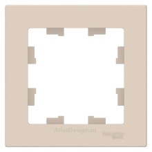 Рамка 1-пост Schneider Electric Atlasdesign Бежевые