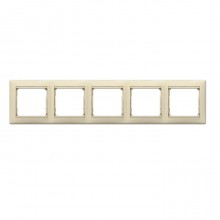 Рамка Legrand Valena Classic на 5 постов, слоновая кость