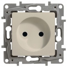 Розетка силовая Legrand Etika 2K слоновая кость 672320