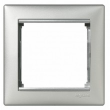 Рамка Legrand Valena Classic на 1 пост, алюминий