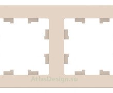 Рамка 4-пост Schneider Electric Atlasdesign Бежевые