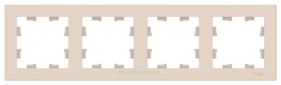 Рамка 4-пост Schneider Electric Atlasdesign Бежевые