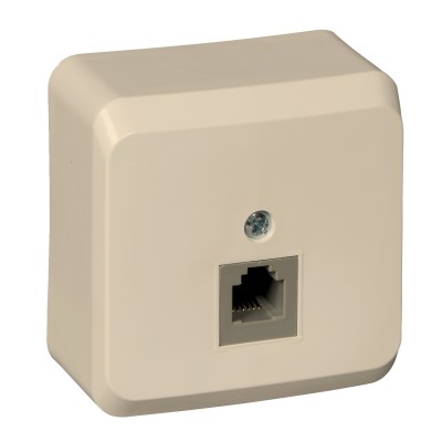 Розетка RJ-11 Schneider Electric Этюд кремовая