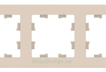 Рамка 5-пост Schneider Electric Atlasdesign Бежевые