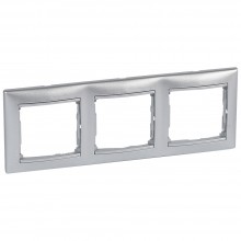 Рамка Legrand Valena Classic на 3 поста, алюминий