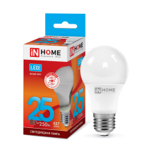  25Вт 4000К Е27 лампа светодиодная IN HOME LED-A65-VC 230В 2250Лм