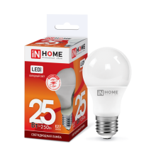 25Вт 6500К Е27 лампа светодиодная IN HOME LED-A65-VC 230В 2250Лм
