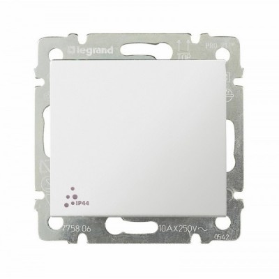 Выключатель одноклавишный Legrand Valena Classic IP44 белый 774201