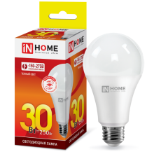 30Вт 3000К Е27 лампа светодиодная IN HOME LED-A70-VC 230В 2700Лм