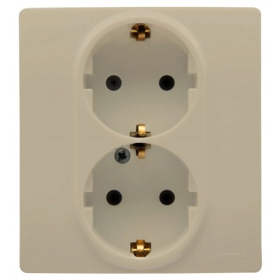 Розетка двойная Legrand Etika 2x2K+3 слоновая кость 672323