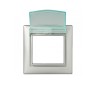 Рамка Legrand Valena Classic IP44 на 1 пост, с крышкой, алюминий 770150