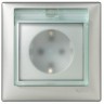 Рамка Legrand Valena Classic IP44 на 1 пост, с крышкой, алюминий 770150