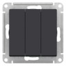 Выключатель 3-клавишный Schneider Electric Atlasdesign