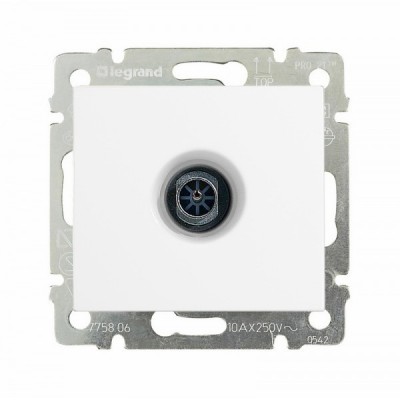 Розетка TV Legrand Valena Classic звезда 1,5 дБ, белая 774429