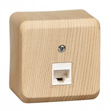 Розетка RJ-45 Schneider Electric Этюд кат.5е сосна