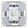 Переключатель 1-клавишный Schneider Electric Atlasdesign карбон