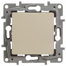 Кнопка одноклавишная Legrand Etika слоновая кость 672314
