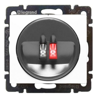 Розетка для колонок Legrand Valena Classic одиночная, белая 774223