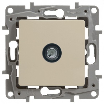 Розетка TV Legrand Etika оконечная 5 дБ, слоновая кость 672365