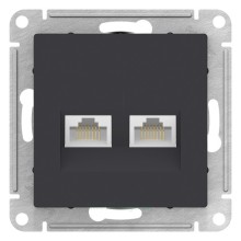 Розетка двойная компьютерная RJ-45+RJ-45 5E