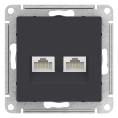 Розетка двойная компьютерная RJ-45+RJ-45 5E