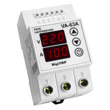 VA-63A Реле напряжения с контролем тока DigiTOP