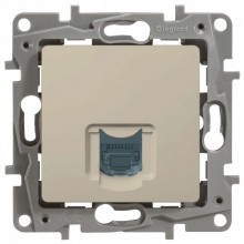 Розетка телефонная Legrand Etika RJ-11, 1 выход, слоновая кость 672340