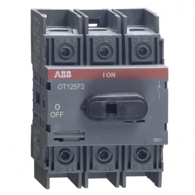 OT125F3 до 125А Рубильник трехполюсный ABB(с резервн.ручкой)