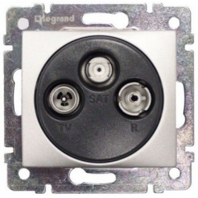Розетка TV-FM-SAT Legrand Valena Classic звезда 1,5 дБ, алюминий 770135
