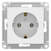 Розетка Schneider Electric Atlasdesign, с заземлением, винтовые клеммы