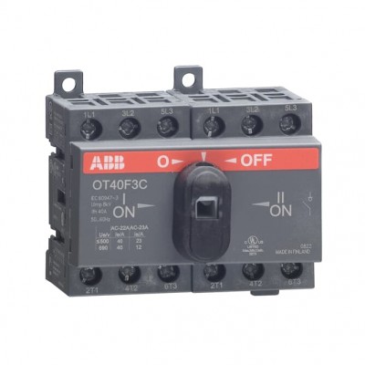 OT40F3C до 40А Реверсивный рубильник трехполюсный ABB(с резервн.ручкой)