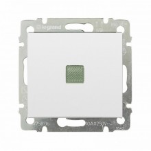 Переключатель одноклавишный Legrand Valena Classic с подсветкой, белый 774426