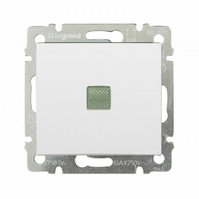 Переключатель одноклавишный Legrand Valena Classic с подсветкой, белый 774426