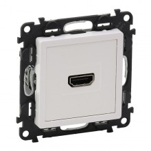 Розетка HDMI Legrand Valena Life для аудио/видеоустройств, белая 753171