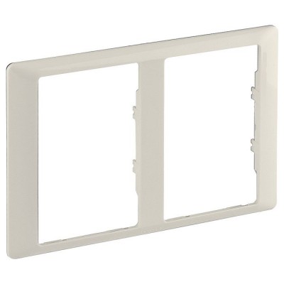 Рамка двойная вертикальная Legrand Valena Life для розеток 2х2К+3, слоновая кость 754232